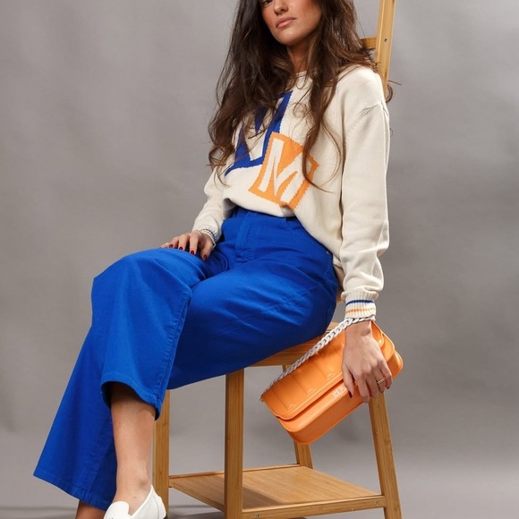 Weekend Max Nara Label-cut Cotton Blend Yarn Sweater Sz: Small US4/6 Fall/Winter - Picture 2 of 15